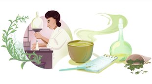 Michiyo Tsujimura, google doodle, google doodle today, green tea, green tea research, Michiyo Tsujimura research, Michiyo Tsujimura google doodle, japan scientist