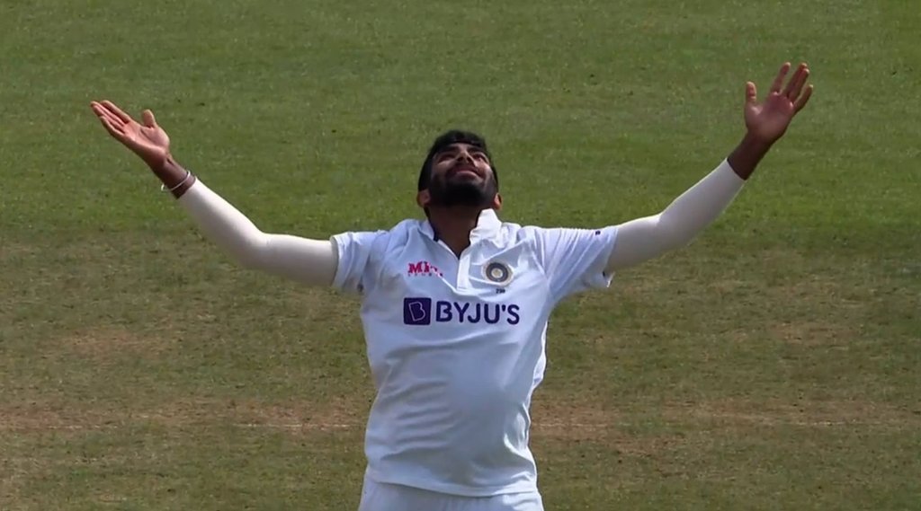 ind-vs-eng-jasprit-bumrah-completes-100-test-wicket-and-becomes-fastest-indian-fast-bowler-leaves-kapil-dev-behind