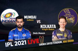 MI vs KKR IPL Match live Updates, Live Score