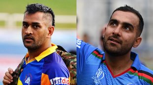 Mahendra Singh Dhoni Hashmatullah Shahidi Afghanistan national cricket team Captain
