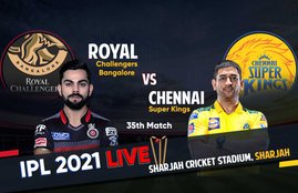 RCB Vs CSK Live Score IPL 2021