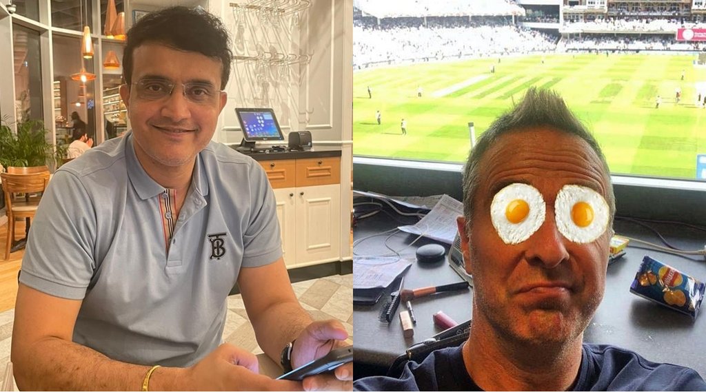 SOURAV GANGULY Michael vaughan India vs England Team India