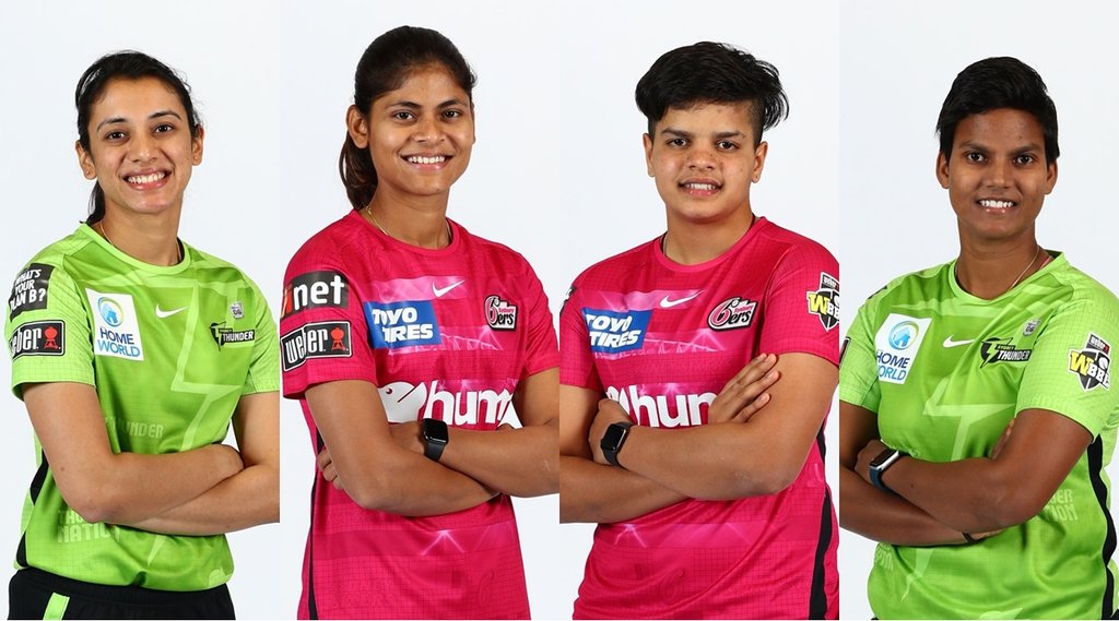 Smriti Mandhana Radha Yadav Shafali Verma Deepti Sharma WBBL 2021 Sydney Sixers Sydney Thunder