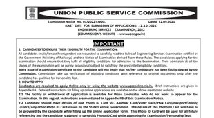 UPSC, UPSC Notification, UPSC ESE Notification, UPSC Exam