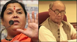 Uma Bharti Digvijay Singh