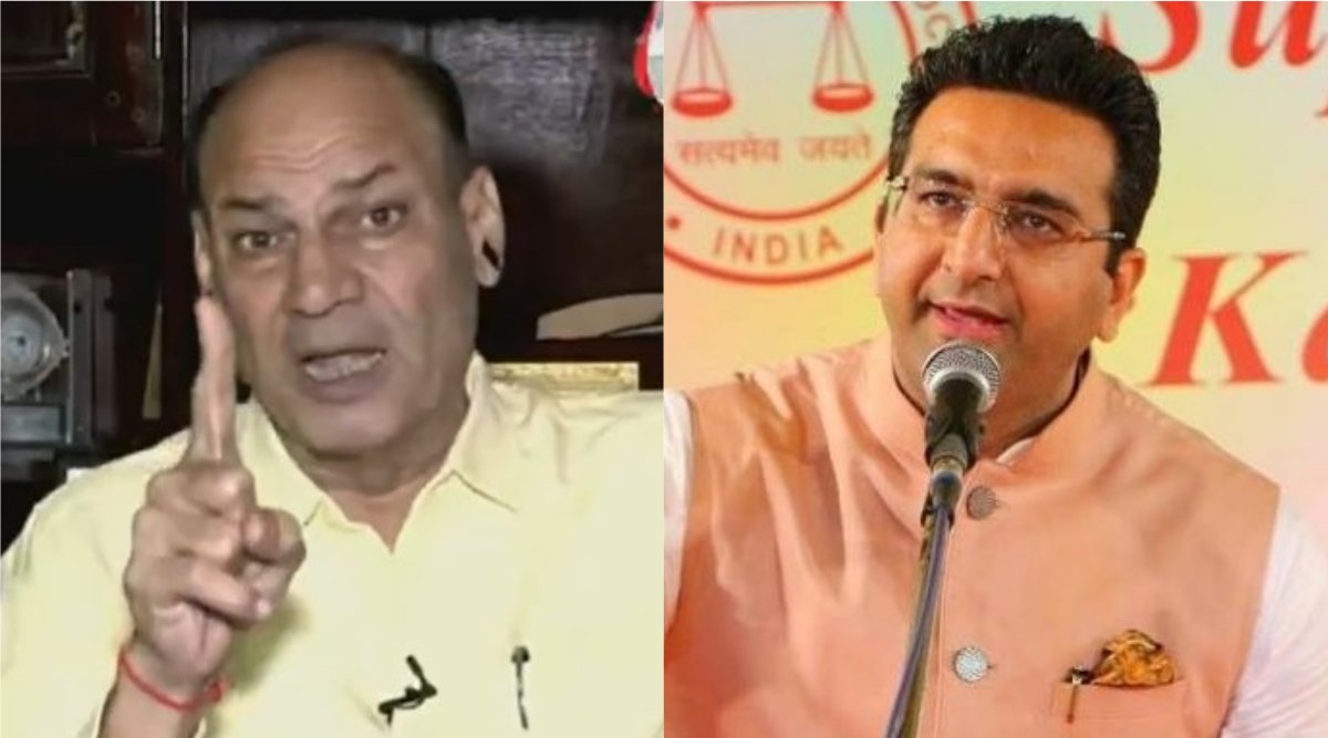 कांग्रेस प्रवक्ता मुकेश शर्मा और बीजेपी प्रवक्ता गौरव भाटिया (फाइल फोटो)