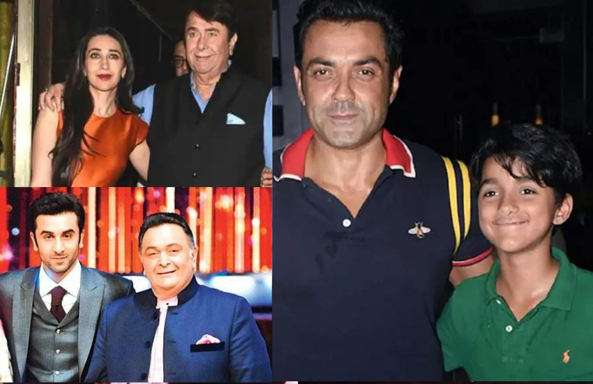 बॉलीवुड स्टार्स अपने बच्चों के नाम अपने पैरेंट्स या ग्रैंड पैरेंट्स के नाम पर रखने लगे हैं। ये ट्रेंड अब तेजी से बढ़ रहा है। खास बात ये है कि कुछ स्टार्स के बच्चों की शक्ल भी अपने ग्रैंड पैरेंट्स से मैच करती हैं। तो चलिए बताएं कि किन स्टार्स ने अपने बच्चों के नाम अपने पैरेंट्स या ग्रैंड पैरंट्स के नाम पर रखे हैं।