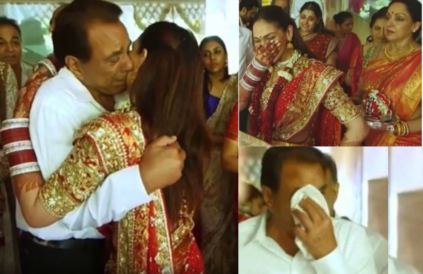 धर्मेंद्र ईशा देओल की विदाई के समय खूब फूट-फूट कर रोए थे। ईशा भी अपने पिता को रोता देख खुद पर कंट्रोल नहीं कर पाई थीं।