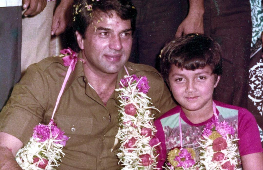 धर्मेंद्र के लाडले बेटे में बॉबी शामिल रहे हैं। बचपन में धर्मेंद्र से उनका लगाव इतना था कि वह उन्हे छोड़ना ही नहीं चाहते थे।