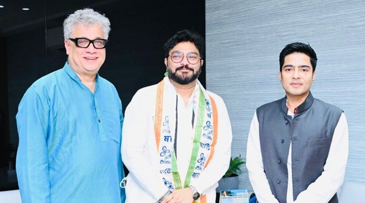 डेरेक ओ ब्रायन और अभिषेक बनर्जी के साथ बाबुल सुप्रीयो। फोटो- एएनआई ट्विटर हैंडल डेरेक ओ ब्रायन और अभिषेक बनर्जी के साथ बाबुल सुप्रीयो। फोटो- एएनआई ट्विटर हैंडल