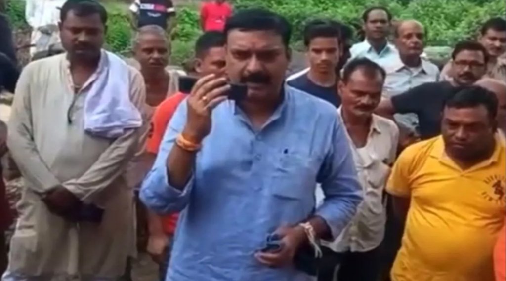 bjp mla shashank trivedi, surya pratap singh, bjp mla viral video