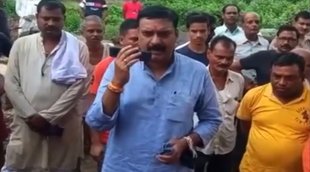bjp mla shashank trivedi, surya pratap singh, bjp mla viral video