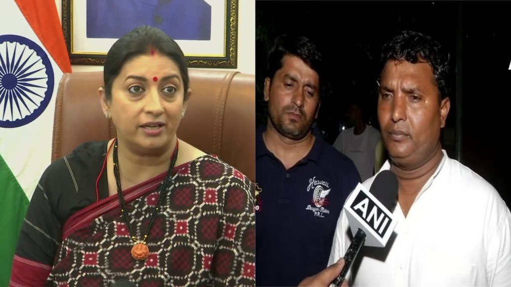 महंगाई को लेकर केंद्रीय मंत्री स्मृति ईरानी के द्वारा किए गए दस साल पुराने ट्वीट को शेयर कर कांग्रेस नेता बीवी श्रीनिवास ने उनपर तंज कसते हुए उनसे सवाल पूछा। (फोटो - एएनआई)