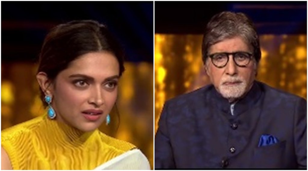 deepika padukone, amitabh bachchan, kaun banega crorepati