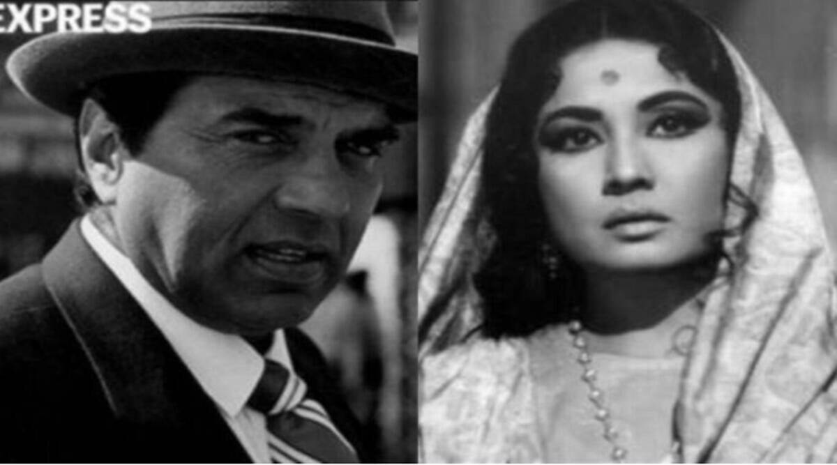 dharmendra, meena kumari