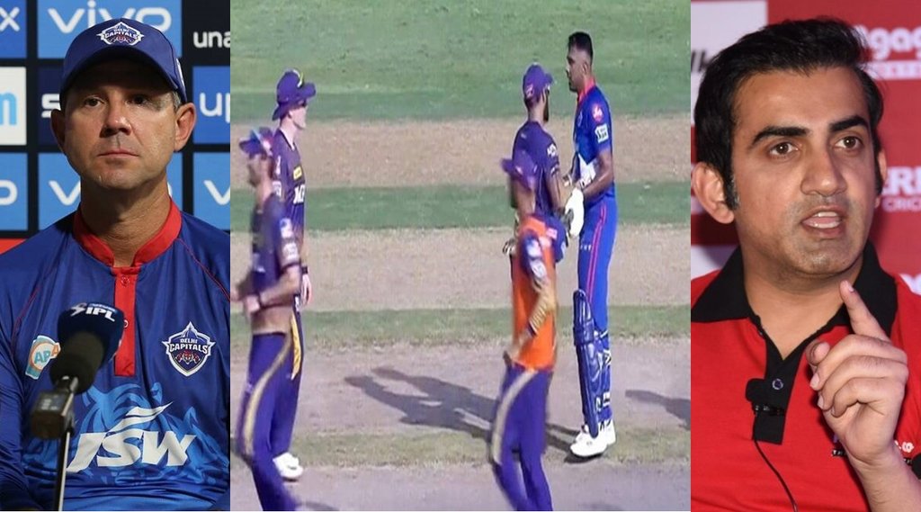 gautam-gambhir-eoin-morgan-angry-also-lashes-out-at-delhi-capitals-coach-ricky-ponting-after-ravichandran-ashwin-fights-with-kkr-captain-dinesh-karthik-tells-reason