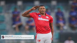 ipl-2021-unsold-and-former-preity-zinta-player-sheldon-cottrel-tweets-in-hindi-and-makes-fun-of-wasim-jaffer