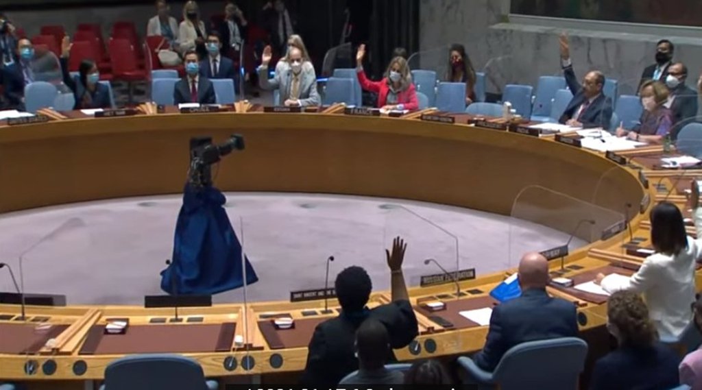 UNSC की बैठक के दौरान की तस्वीर। फोटो- एएनआई ट्विटर हैंडल