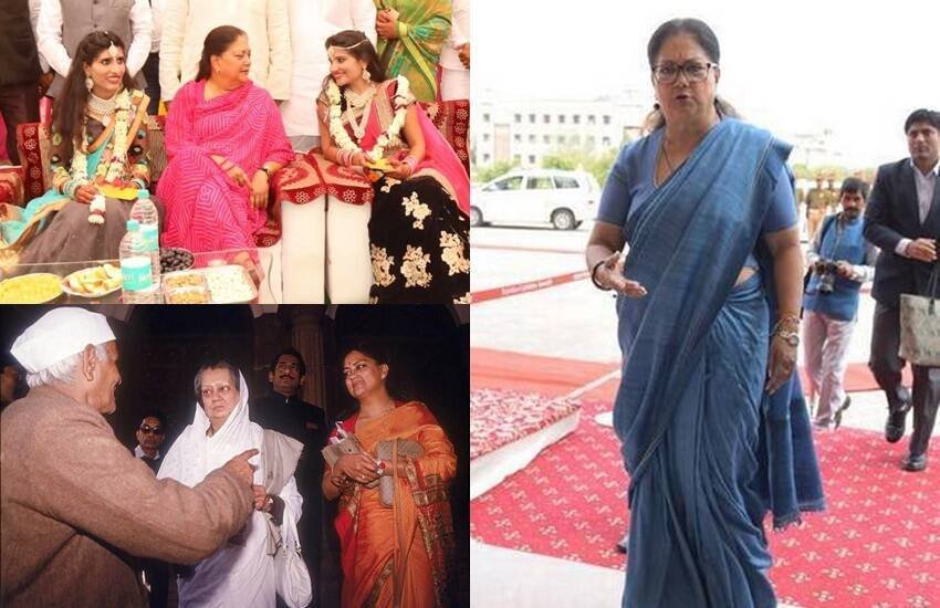 वसुंधरा राजे माधवराव सिंधिया की बहन और ज्योतिरादित्य की बुआ हैं। उन्होंने बॉम्बे यूनिवर्सिटी के सोफिया कॉलेज से बीए ऑनर्स किया है। (यह भी पढ़ें: सोने के कप और चांदी के सिगरेट, जानिए ज्योतिरादित्य को विरासत में मिले हैं कैसे और कितने के गहने )