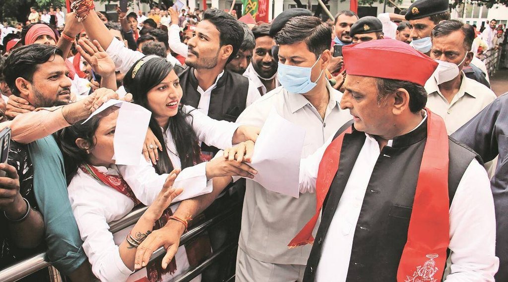 सपा अध्यक्ष और पूर्व मुख्यमंत्री अखिलेश यादव। फोटो- एक्सप्रेस By विशाल श्रीवास्तव