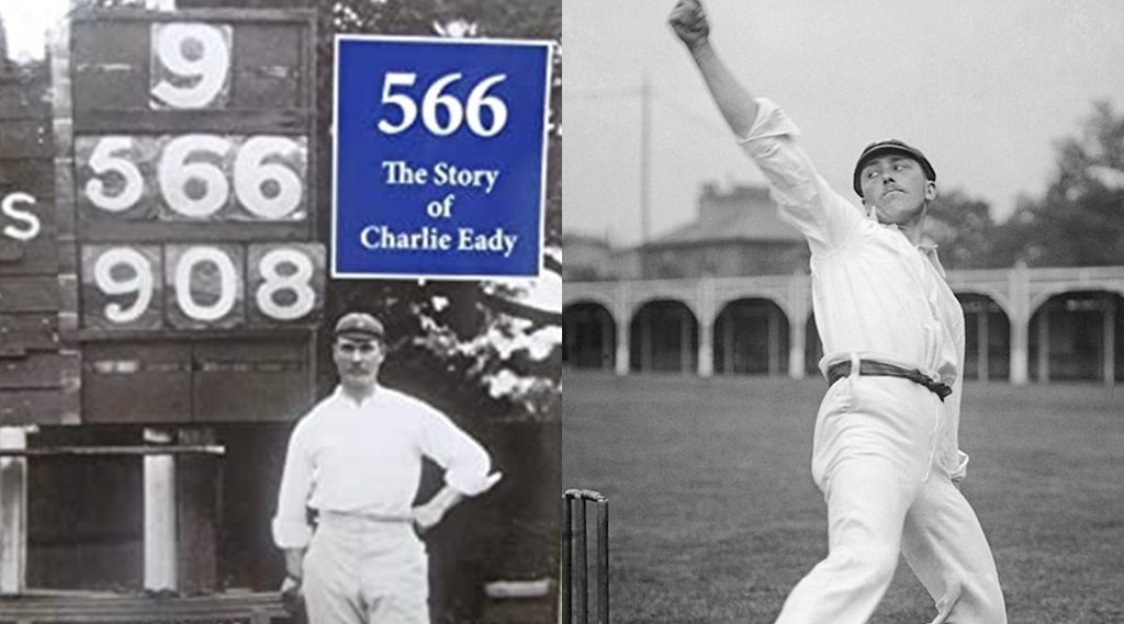 Australian cricketer Charles Eady English legend Wilfred Rhodes
