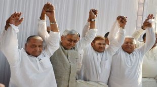 Mulayam Singh Yadav, Nitish Kumar, Lalu Yadav