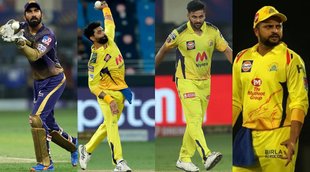 Dinesh Karthik Suresh Raina Ravindra Jadeja Shardul Thakur