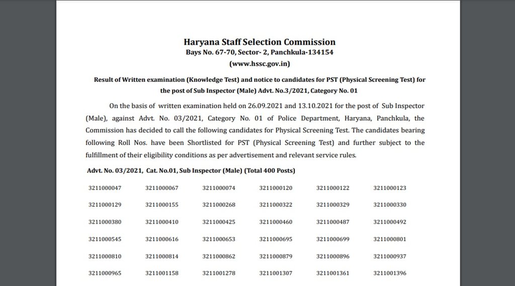 hssc si result 2021, haryana police si male result, hssc gov in, haryana si result 2021, hssc si male result 2021, hayana si male result 2021, haryana police si result 2021,