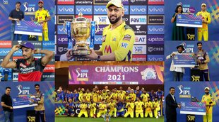 ipl-2021-awards-chennai-super-kings-and-kkr-gets-huge-prize-money-harshal-patel-venkatesh-iyer-ruturaj-gaikwad-full-list-of-season-awardees