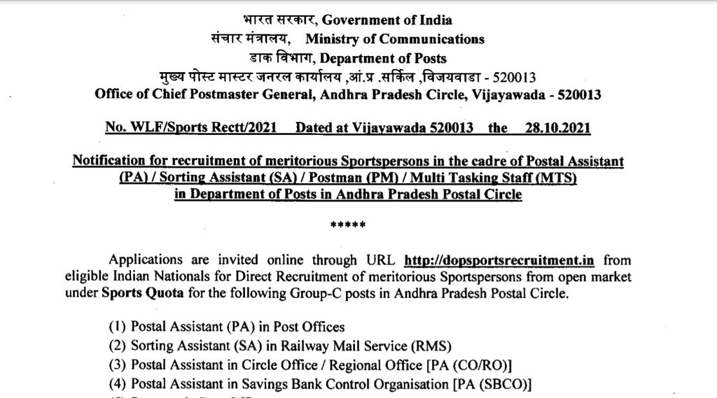 India Post, India Post Job, Govt Job, Sarkari Naukari