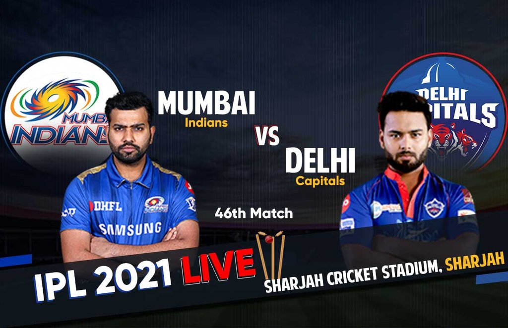 IPL 2021 Live Score | MI vs DC Live Score: आईपीएल 2021 मुंबई इंडिंयस बनाम दिल्ली कैपिटल्स लाइव स्कोर।
