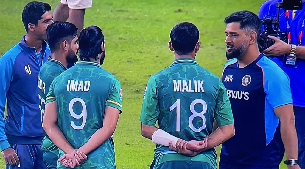 MS Dhoni Imad Wasim Shoaib Malik Babar Azam T20 World Cup India vs Pakistan Virat Kohli
