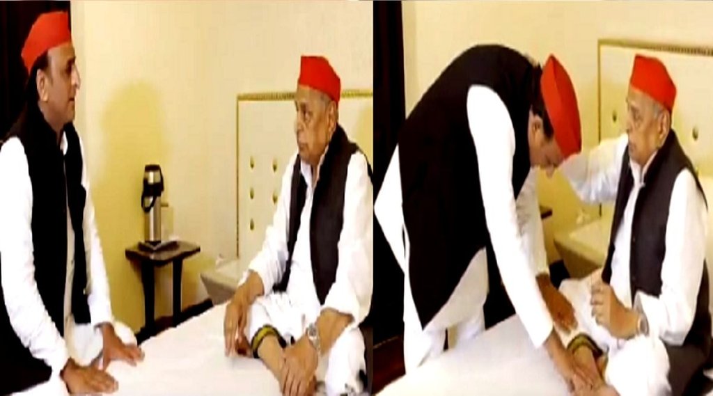 Akhilesh Yadav, Mulayam Singh Yadav