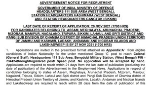 Ministry of Defence, Ministry of Defence Recruitment 2021, Govt Job