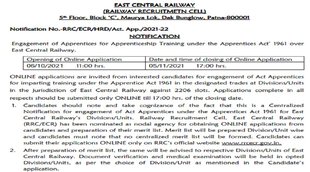east central railway recruitment 2021, railway recruitment 2021, east central railway, railway recruitment, railway recruitment 2021