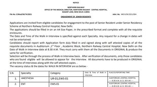 Railway, Railway Job, Northern Railway, Govt Job