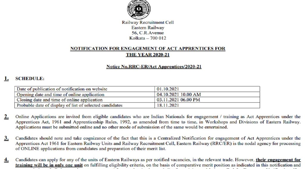 railway recruitment 2021, railway recruitment board, railway recruitment 2021 apply online, railway recruitment cell, railway recruitment cell eastern railway, railway recruitment 2021 12th pass