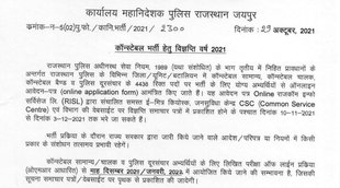 Police, Constable Recruitment, Police Job, Sarkari Naukari