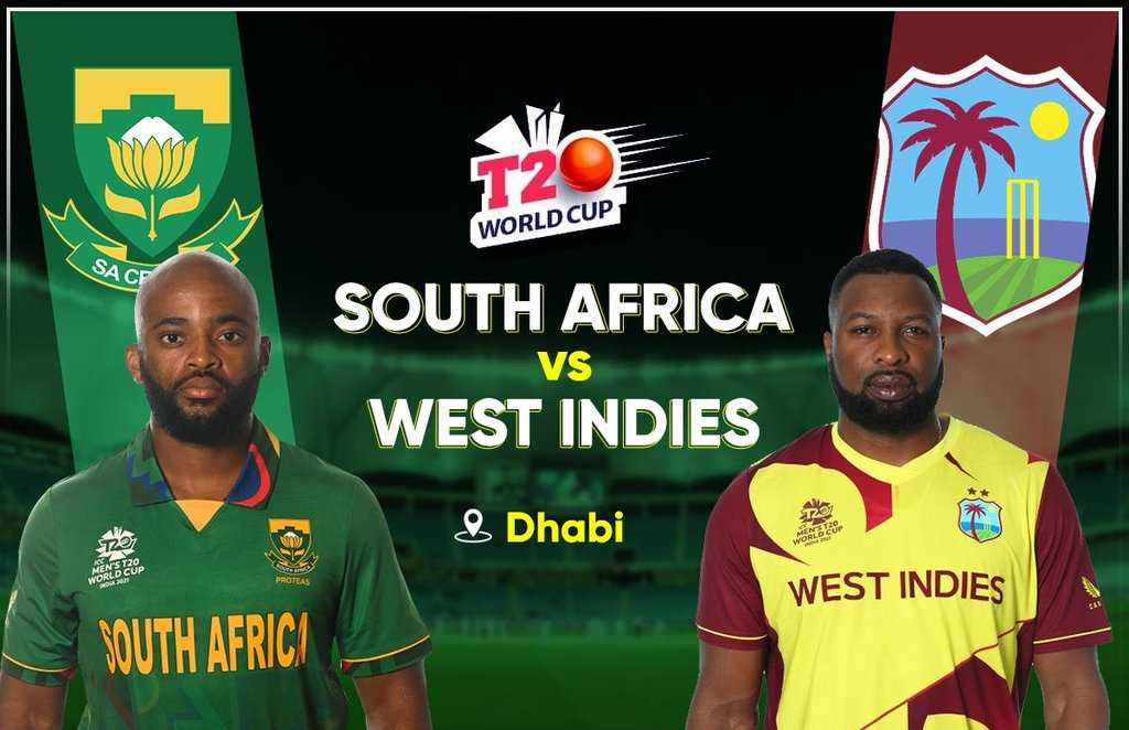 ICC T20 World Cup SA vs WI Dream 11 ICC T20 World Cup 2021 SA vs WI Streaming Details South Africa Vs West Indies T20 World Cup 2021