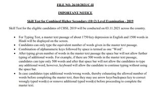 SSC. SSC CHSL, SSC CHSL 2019, SSC CHSL Skill Test, SSC CHSL Admit Card
