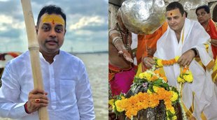 Sambit With Rahul, Rahul Gandhi Photo