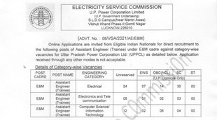 UPPCL, UPPCL Job, UPPCL Recruitment, Sarkari Naukari, Govt Job