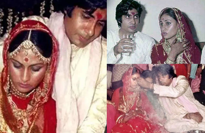 अमिताभ बच्चन और जया बच्चन की शादी 1973 में हुई थी। जया शादी में पारंपरिक दुल्हन की तरह सजी थीं।