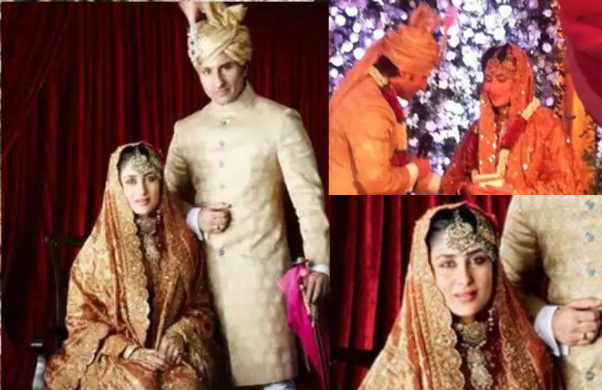 करीना कपूर और सैफ अली खान ने 2010 में शादी की थी। करीना ने मुस्लिम तौर तरीके के अनुसार शाही कपड़े पहने थे। Photos: Social Media