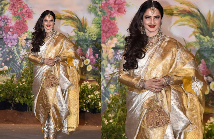 रेखा पहली एक्ट्रेस हैं, जिन्होंने अपनी साड़ियों का चयन कभी अपने स्किन टोन के आधार पर पसंद नहीं किया। उन्होंने सांवले रंग पर व्हाइइट औरक्रिम बेस्ड साड़ियां पहनकर नया ट्रेंड सेट किया।