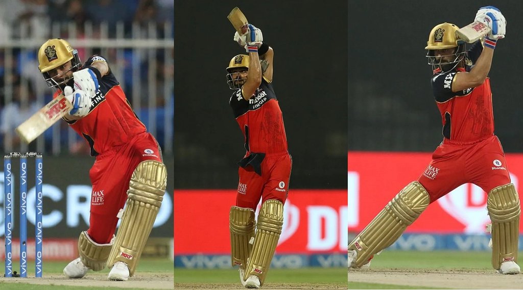 Virat Kohli captain of Royal Challengers Bangalore bats during2