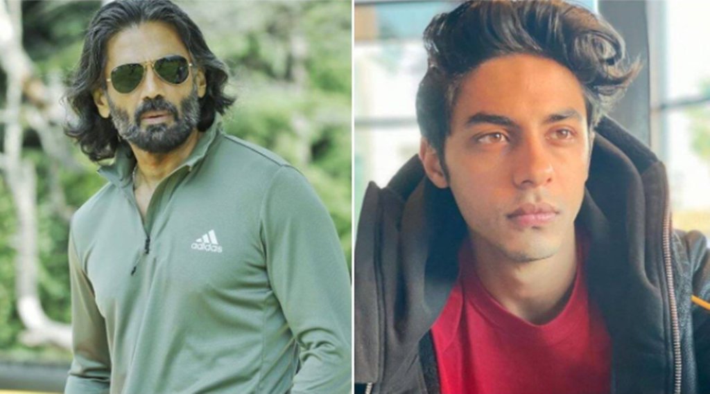 aryan khan, suniel shetty, shahrukh khan