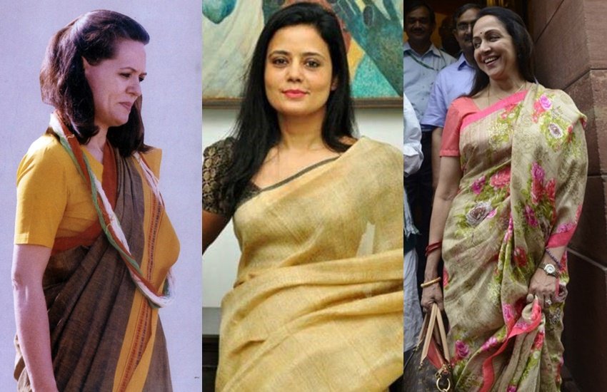 भारतीय राजनीति में कई नेता अपने फैशन सेंस के लिए भी जाने जाते हैं। इनमें से ज्यादातर महिला नेता हैं। सोनिया गांधी ( Sonia Gandhi) से हेमा मालिनी (Hema Malini) और स्मृति ईरानी (Smriti Irani) से महुआ मोइत्रा (Mahua Moitra) तक कुछ ऐसे नाम हैं जो एक से एक खूबसूरत साड़ी में नजर आती हैं। आइए देखें कुछ चर्चित महिला नेताओं का साड़ी प्रेम: 