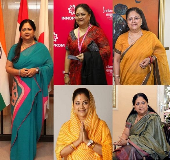 सिंधिया परिवार की बेटी और राजस्थान की पूर्व मुख्यमंत्री वसुंधरा राजे सिंधिया भी ज्यादातर साड़ी ही पहनती हैं। सिल्क से राजस्थानी बंधनी और चंदेरी से पोचमपल्ली साड़ियां वसुंधरा राजे की पसंद में शुमार हैं।