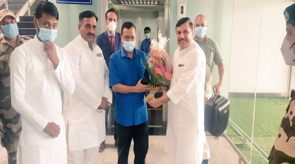 kejriwal ayodhya visit, sanjay singh